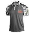 thumbnail image 3 of Havenx Men's American Flag 1776 Polo Shirt Short Sleeve Camo Polo Shirt Button Front Collar Lapel T-Shirts 250 Years Of Freedom Patriotic Fashion Causal Tops,Gray M, 3 of 4