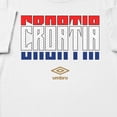 thumbnail image 2 of Umbro Men's Croatia Stacked Soccer T Shirt (White, S-XXXL), 2 of 4