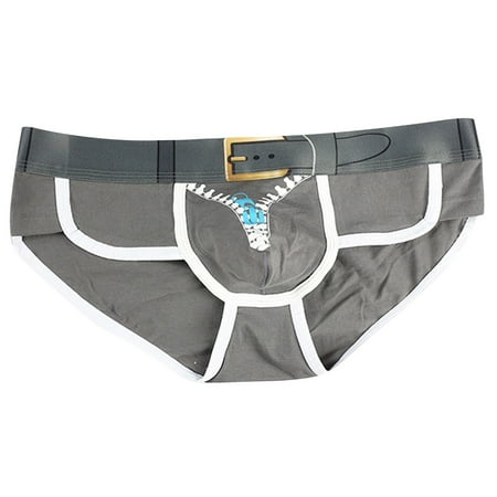 

DORKASM Mens Briefs Underwear Pack Breathable Soft Cotton Men’s Underwear Comfortable Multi-Packs Gray S