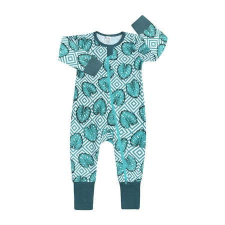 

ZHAGHMIN Ribbed Baby Pajamas Sleep Zip Printed Baby Clothing Romper Outfits Girls Pajamas Play Romper Cotton Boys Front Jumpsuit Boys Romper&Jumpsuit Baby Gender Neutral Clothes N Apparel Baby Jumps