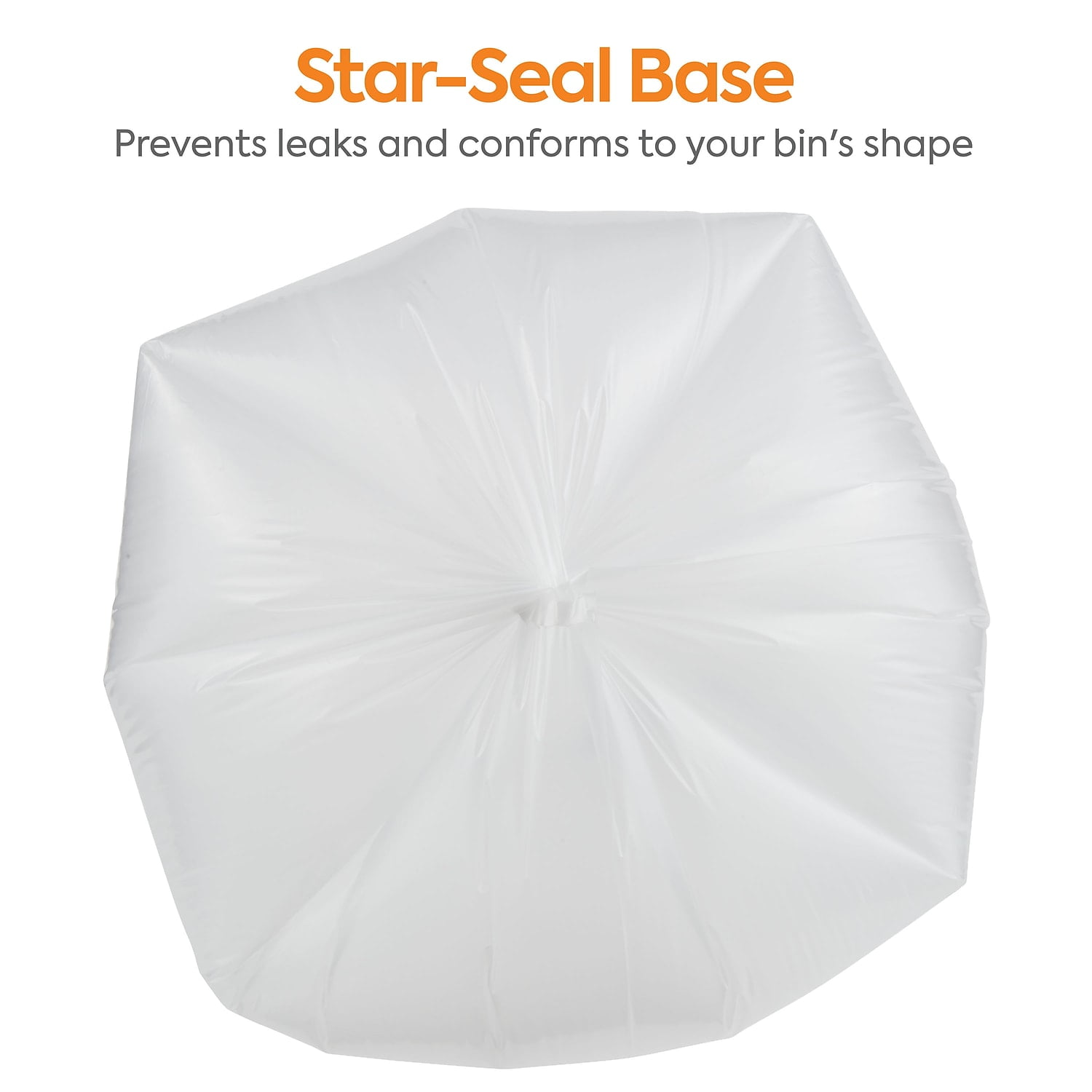 MyOfficeInnovations 12-16 Gal. Trash Bags Low Density 0.7 Mil Clear 250/Carton 814900