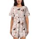 thumbnail image 1 of Balery Funny Chicken Conjunto de Pijama para Mujer con Estampado, Dos Piezas de Manga Corta y Shorts, Ropa de Dormir Suave con Cuello Redondo y Bolsillos-Small, 1 of 6