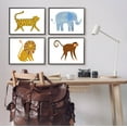 thumbnail image 2 of Stupell Industries Various Whimsical Wildlife Animals Graphic Art Black Framed Art Print Wall Art, Set of 4, Design by Emily Kopcik, 2 of 7