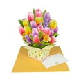 thumbnail image 3 of Lipstore 3D Paper Flower Bouquet Greeting Card Birthday Card for Mom Grandma Daughter, 3 of 8