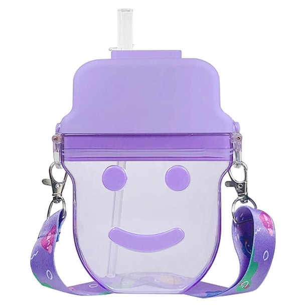 Bonitas Botellas De Agua Para Beber Con Forma De Helado, Botellas De Agua Para Beber Con Pajitas Y Jarra De Agua Con Correa Ajustable Para El Hombro Monstrate BA001281-01