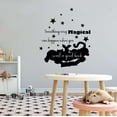thumbnail image 2 of Children Read A Good Book Adventurous Quote Wall Decal Decoration Something Very Magical Can Happen Stars and Friends Lasts Years and Easily Removable - Size: 36 In(W) x 40 In(H), 2 of 5
