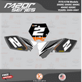 thumbnail image 4 of Kalair GFX Graphics Kit for KTM 200XC 250XC 300XC 450XC 525XC (2005-2007) Razor Series, 4 of 5