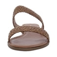 thumbnail image 3 of Sun + Stone Womens Easten Faux Leather Slip On Slide Sandals, 3 of 3