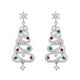 thumbnail image 2 of Fiudx Pendientes Brillantes, Exquisito Diseño de Borla de Diamantes, Estilo Árbol de Navidad Multicolor, Aspecto Único y Llamativo, Perfectos para Regalar, Accesorio de Moda para Mujer, Comodidad Dur, 2 of 6