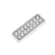 thumbnail image 4 of Emblema Insignia de Rhinestone 3D Perfecl Color Plata 3x1cm, 4 of 8