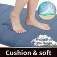 thumbnail image 2 of Memory Foam Bath Mat Rug, 24" x 16", Ultra Soft and Non-Slip Bathroom Rugs, Water Absorbent and Machine Washable Bath Rug for Bathroom, Shower, and Tub, 2 of 7