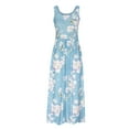 thumbnail image 2 of Robe Florale d'Été pour Femmes Mode Printemps/été Col Rond Décontracté Imprimé Sans Manches Robe Florale d'Été pour Femmes Robe d'Été Aguichant pour Femmes, 2 of 6