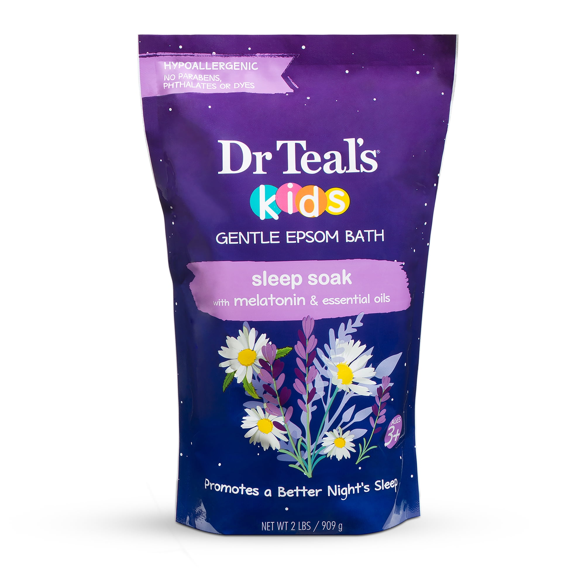 Dr Teal's Kids Gentle Epsom Salt, Sleep Soak with Melatonin, 2lbs