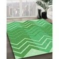 thumbnail image 2 of Ahgly Company Indoor Round Patterned Stoplight Go Green Area Rugs, 6' Round, 2 of 6