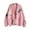 Pink, variant on Chouyatou Women's Cable Knit Long Sleeve Open Front Cardigan Sheep V-Neck Button Down Embroidery Wool Blend Sweater Coat Outwear