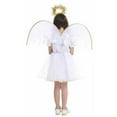 thumbnail image 6 of Byoo Big Girl Angel Dress Set Solid Short Sleeve Fairy Poodle Dress Hairband Wing Fancy Set Soft Daily Child Outfit Set, 6 of 8