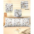 thumbnail image 2 of Spring Bird Body Pillow Cover 20 x 60 Inch Decorative Pillow Cover Retro Leaf Flower Branch Animal Watercolor Lumbar Pillowcase Seasonal Rectangle Cushion Case for Couch Sofa Bed Living Room, 2 of 7