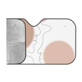 thumbnail image 2 of YFYANG Front Windshield Sun Shade, Bohemian Abstract Love Foldable Car Visor for Cars, Trucks, SUVs, Medium, 2 of 9