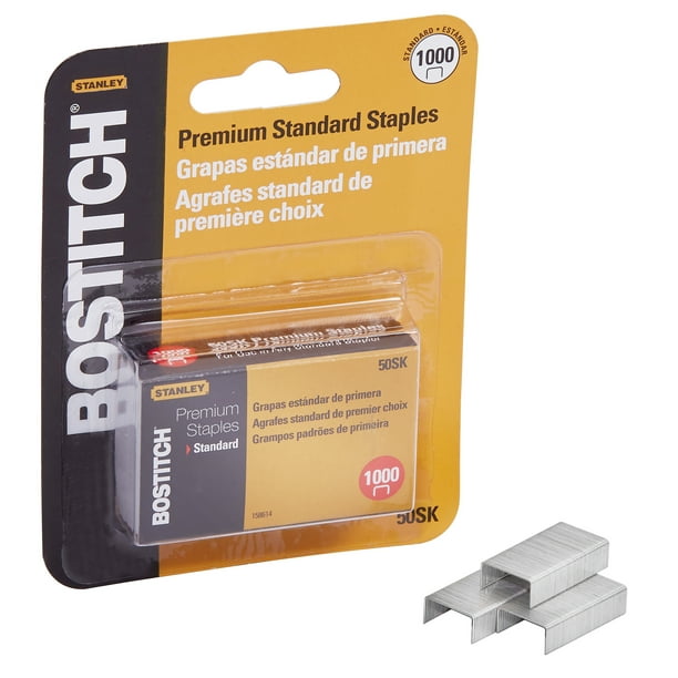 Bostitch Mini Strip Premium Standard Staples, 1000 Staples per Box