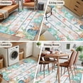 thumbnail image 5 of 4'x6' Area Rugs, Beach Coastal Indoor Outdoor Area Rug for Living Room Bedroom, Summer Coral Starfish Nautical Ocean Retro Washable Bathroom Rugs Kitchen Floor Carpet Mats Home Decor Aesthetic, 5 of 8