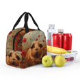 thumbnail image 4 of Yiaed Rose Cute Guinea Pig Print Insulated Lunch Bag Reusable Cute Tote Lunch Box, Leakproof Cooler Lunch Bags for Work Office Travel School Picnic, 4 of 5