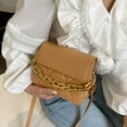 thumbnail image 5 of Trend Sling Chain PU Leather Shoulder bag Female Shoulder Bag Women Messenger Bag Crossbody Bags Rhombus chain bag BLACK, 5 of 8