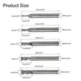 thumbnail image 2 of Carbide End Mills Set 4-Flute 2mm 3mm 4mm 5mm 6mm 7mm 8mm 9mm 10mm 12mm HSS Milling Cutter Bits Tool for Aluminum, 2 of 7