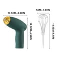 thumbnail image 2 of Xecvkr Egg Mixer Wireless Mini Cream Whipper Handheld Electric Beater High Power Cordless Small Egg Whisk for Home Kitchen Baking Mixer with USB Charging 390g 12.5x12.5cm, 2 of 5