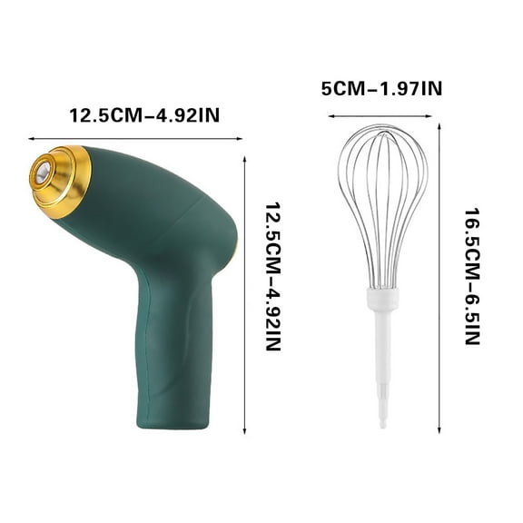 Wireless Handheld Electric Mixer | Mini Cream Whipper & Beater | High Power USB Rechargeable | Compact Kitchen Tool