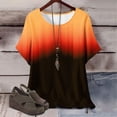 thumbnail image 2 of Plebaso Hauts d'Été pour Femmes Manches Courtes Col Rond T-Shirts Confortables Blouses Amples pour Femmes, 2 of 5