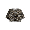 thumbnail image 2 of DPOIS Kids Girls Short Sleeve Hooded Crop Top T-shirt Hip Hop Dance Tops Leopard 6, 2 of 5