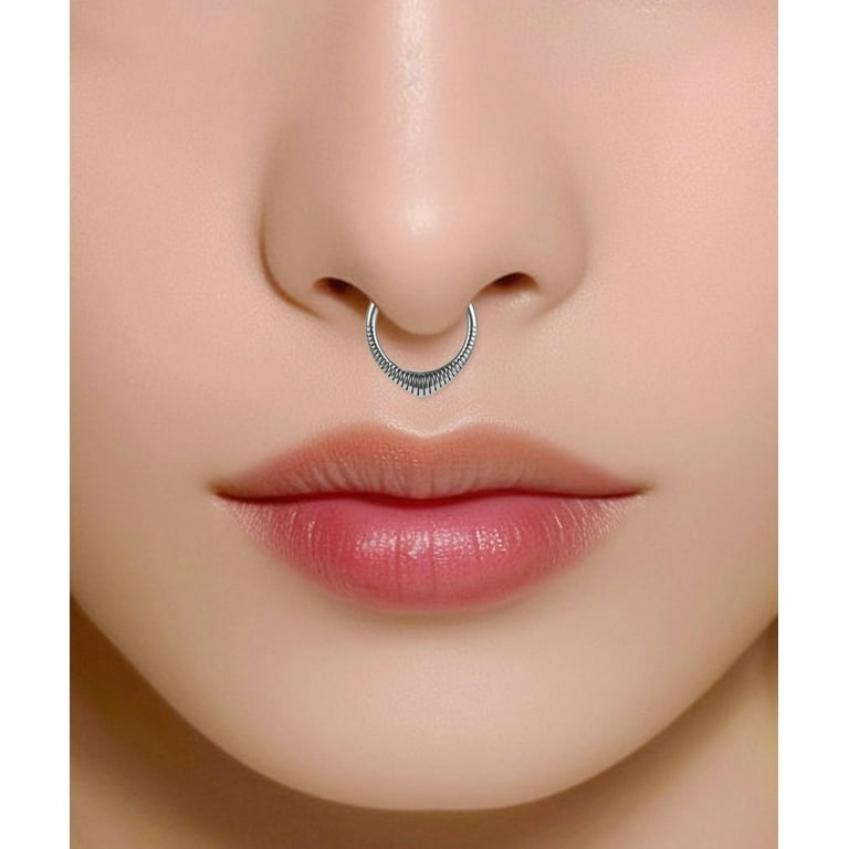 16g 10mm Septum Piercing 20Pcs 16G 10MM Septum Rings For Women