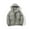 Grey, variant on Mens Outdoor Coat Long Sleeve Turn Down Collar Pocket Solid Color Down Jacket Autumn And Winter Unisex Jacket