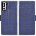 thumbnail image 6 of Compatible with Samsung Galaxy S21 Plus Glaxay S21+ 5G Wallet Case with Tempered Glass Screen Protector and Flip Card Holder Cell Phone Cover for Gaxaly S21+5G S21plus 21S + S 21 21+ G5 Blue, 6 of 8