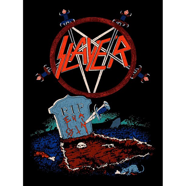 Póster Pintura Decorativa Slayer Artística para El Bar Garaje Club 30x40cm