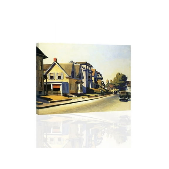 """Sun on Prospect Street-Edward Hopper"" Canvas or Print Wall Art"