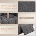 thumbnail image 7 of Bonzy Home 2-Piece Recliner Sofa Set — Reclining Loveseat & Extra-Wide 3-Seat Bonded Fabric Sofa, Gray, 7 of 7