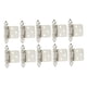 thumbnail image 2 of 10 piezas de bisagras para puerta de gabinete, accesorio de repuesto de cierre suave y silencioso para RV fácil de instalar Plata, 2 of 9