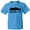 Pacific Blue, variant on Austin Texas Skyline Silhouette Tx City Youth T-Shirt
