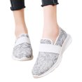 thumbnail image 3 of Yindaity Women's Slip on Shoes Casual Shoes Lightweight Breathable Anti-Slip Sneakers (White,9), 3 of 6