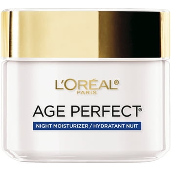 L'Oreal Paris Age Perfect Collagen Expert Night Moisturizer for Face, 2.5 oz.