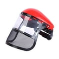 thumbnail image 3 of Protector facial para motosierra, protector facial para golpear hierba, protector facial forestal multifuncional de buena ventilación, para paisajismo Rojo, 3 of 8