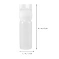 thumbnail image 4 of 3pcs Hair Dye Bottle Applicator Comb Dispensing with Graduated Scale Salon Hair Coloring Dyeing (White Purple Pink), 4 of 9