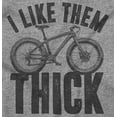 thumbnail image 2 of I Like Them Thick Fat Tires Cyclist Plus Size Crewneck Graphic Tee Shirt Brisco Brands 5X, 2 of 5