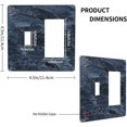 thumbnail image 4 of Nadoabtm Outlet Covers Realistic Deep Blue Marble Pattern 1 Toggle 1 Rocker Combination Decorative Wall Plate Light Switch Cover Plate Electrical Switch Plates for living Room Home Decor, 4 of 8