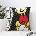 Cute Garfield Throw Pillow Cover 24x24 Decorative Pillowcase Soft