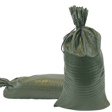 DURASACK Empty White Woven Sand Bags with Tie Strings for Flood Control ...
