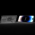 thumbnail image 2 of Compatible with iPhone 15 Pro Max Stand Case with Slide Camera Cover Military Grade Heavy Duty Rugged Full Body Shockproof Protection Built-in Ring Kickstand Hard Back Case, Black, 2 of 5