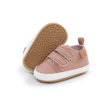 

Ymiytan Toddler Kids Flats Prewalker Crib Shoes Casual Moccasin Shoe Walking Comfortable Lightweight First Walkers Sneakers Pink 4C