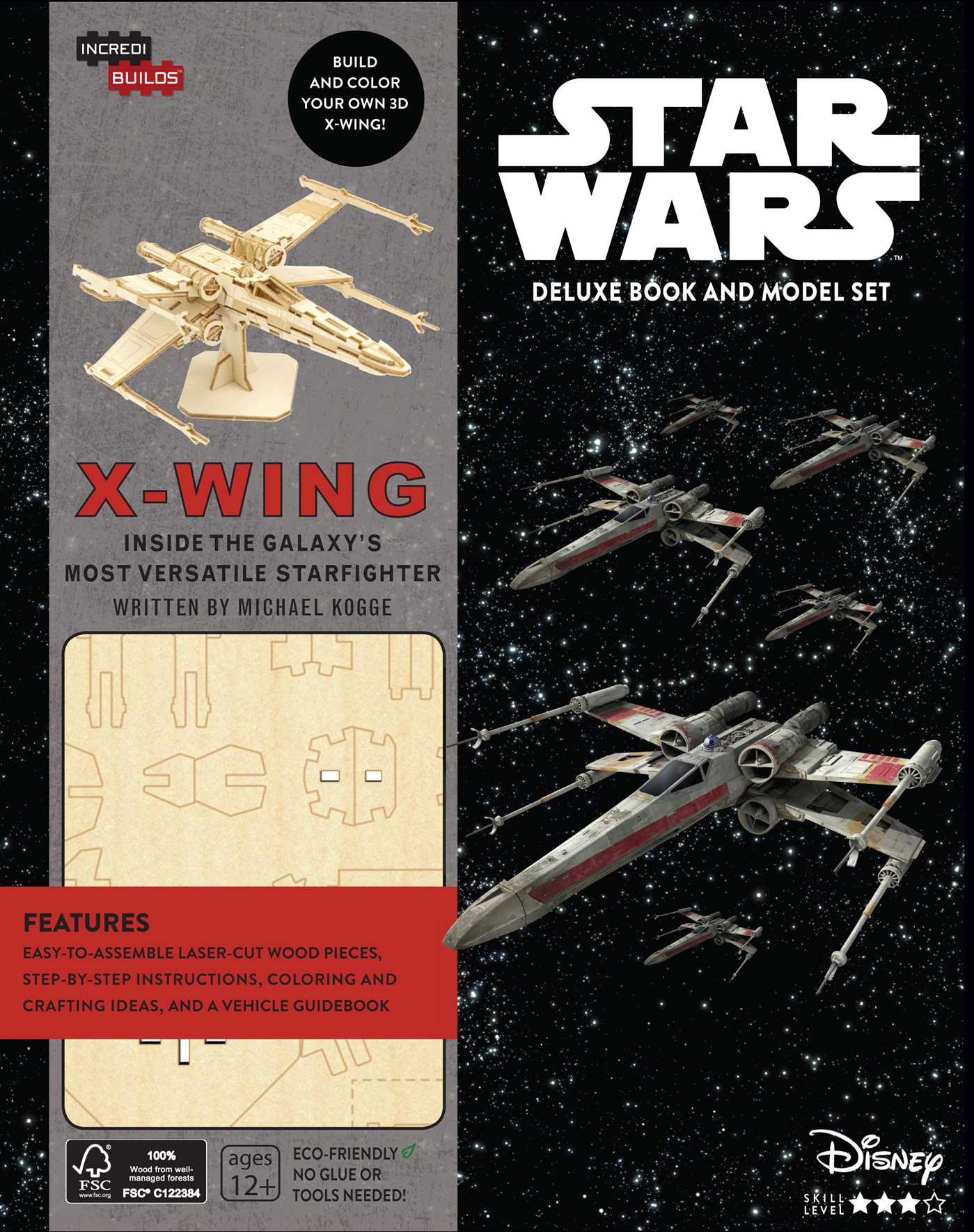 IncrediBuilds Star Wars XWing Deluxe Book and Model Set Walmart